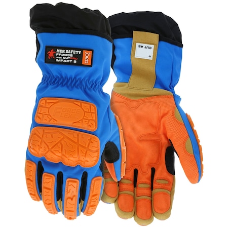 Mcr Safety Gloves, ForceFlex Multi-Task D3O Winter HyperMax, XXL, PR FF2932XXL